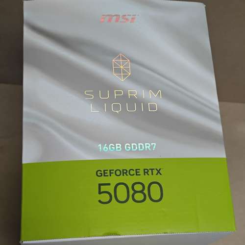 显卡：微星 GEFORCE GeForce RTX 5080 16G INSPIRE 3X (2手)