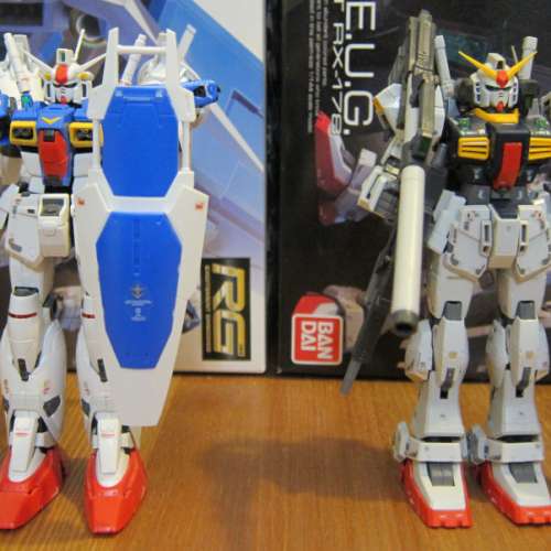 RG 高達 Mk-II + RG 高達 GP01Fb (Gundam) 已砌