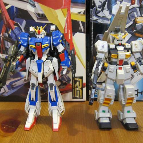 RG Z 高達 (Zeta Gundam) + HG Hazel Custom 已砌