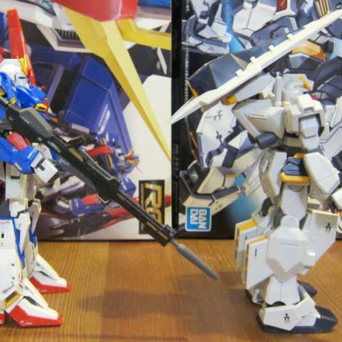 RG Z 高達 (Zeta Gundam) + HG Hazel Custom 已砌