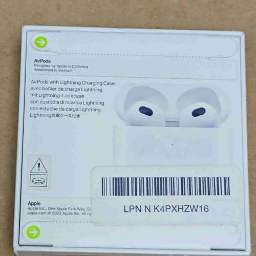 【美版正貨】Apple AirPods 3代 全新未拆  荃灣站交收