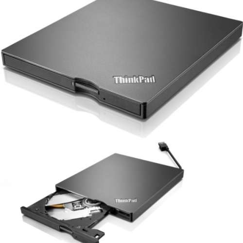 100% New Lenovo ThinkPad UltraSlim USB DVD 燒錄器 (4XA0E97775)