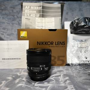 Nikon AF Nikkor 85mm F1.4D IF