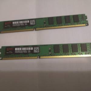 Dell DDR3 12800u 1600MHz 8GB Kit (4GB x 2 雙通道Dual Channel) desktop RAM 矮身