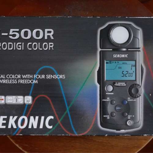 Sekonic C-500R PRODIGI Color 色溫錶內置Pocket Wizard 無線觸發配件有盒齊件 本...