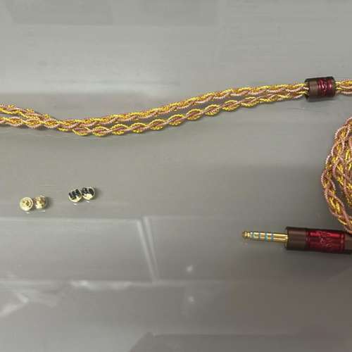 [泰國耳機線系列](線名:三幻神เทพผีสามองค์)單晶銀+單晶銅+單晶金鍍，...