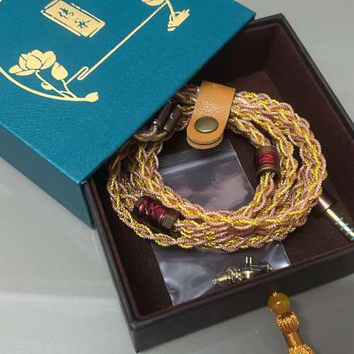 [泰國耳機線系列](線名:三幻神เทพผีสามองค์)單晶銀+單晶銅+單晶金鍍，...