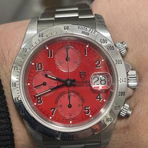 私人收藏😆 好新淨❤️ 絕版少有 Tudor 79280 紅面 全原裝 勞的刁底 對期78400勞冚...