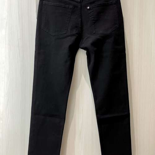 100%全新 H&M Denim Men's Jeans 31"腰 Slim Straight 男裝全黑牛仔褲