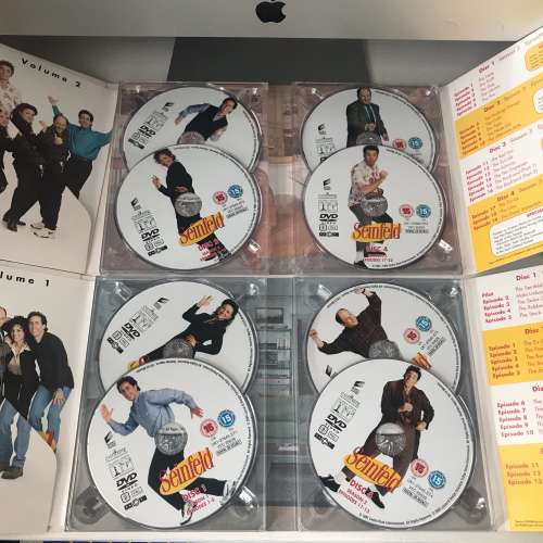 💽 Seinfeld Seasons 1-3 8-Disc DVD Video Set Sitcom USED 光碟 🎬