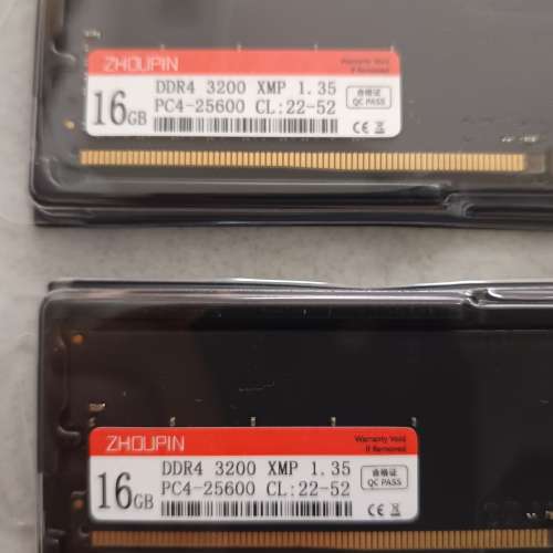 全新DDR4 3200 16G x 2 (共32G)