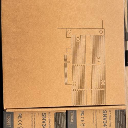 Synology M2D20 + SNV3410-400G x 2