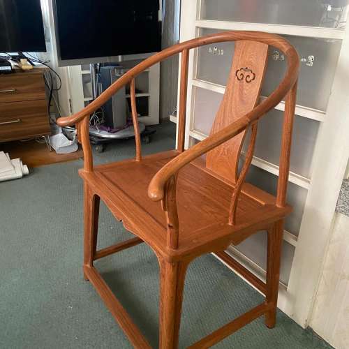 🪑Wooden Chairs 2pc Pair USED 木椅 一對 圈椅 🪑