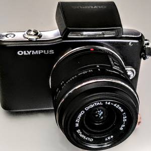 八九成新 Olympus最輕盈嬌小黑魂 Pen Mini EPM 1 只重265gm可選配鏡頭
