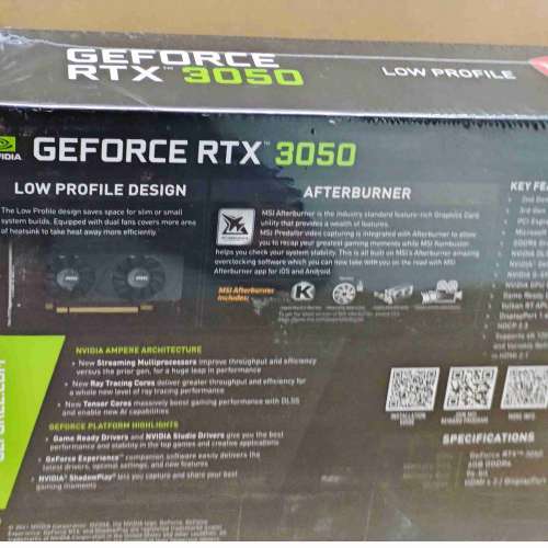 【美版全新】MSI 微星 RTX 3050 LP 6GB 顯示卡  專為小機箱打造 荃灣站交收