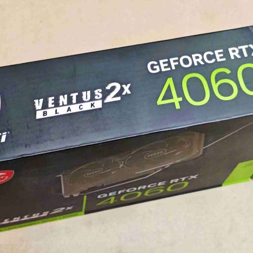 美版MSI GeForce RTX 4060 VENTUS 2X BLACK 8G OC 顯示卡｜DLSS 3技術｜雙風扇散熱...