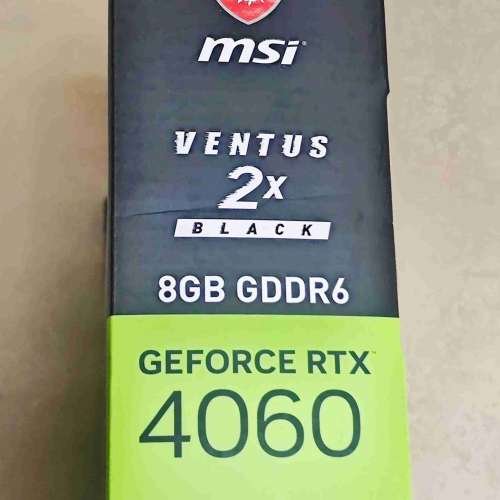 美版MSI GeForce RTX 4060 VENTUS 2X BLACK 8G OC 顯示卡｜DLSS 3技術｜雙風扇散熱...
