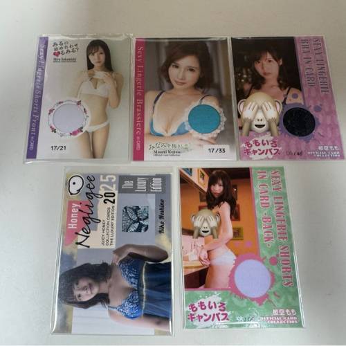 絕版女優衣物卡 內衣卡 泳衣卡 miru 小島南 櫻空桃 星乃莉子 坂道美琉 坂道みる 小...