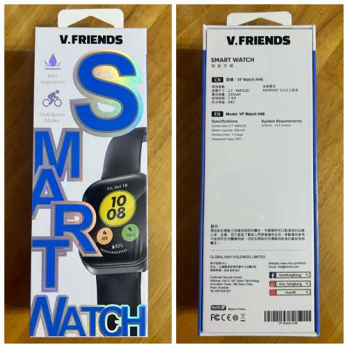 全新VIVO V.friends VF Watch H46 & VIVO v.friends V.Frds-S30 真無線耳機 附送 V...