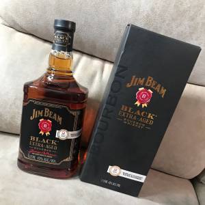 🥃 JIM BEAM Black Extra-Aged 1L 43% Bourbon Whisky USA NEW 全新 美國🇺🇸 波本...