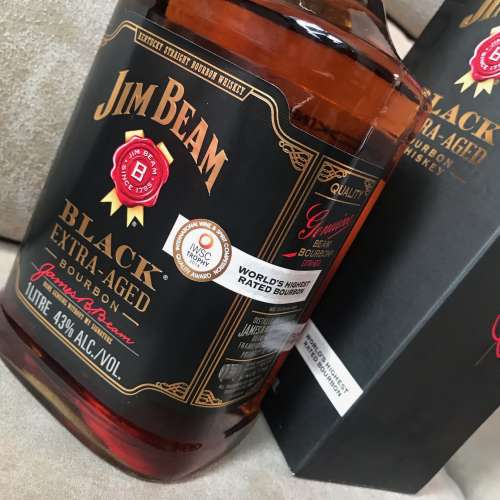 🥃 JIM BEAM Black Extra-Aged 1L 43% Bourbon Whisky USA NEW 全新 美國🇺🇸 波本...