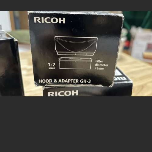 （Ricoh GR 可用）Ricoh 0.75x wide conversion lens GW-3 + Hood & Adapter GH-3