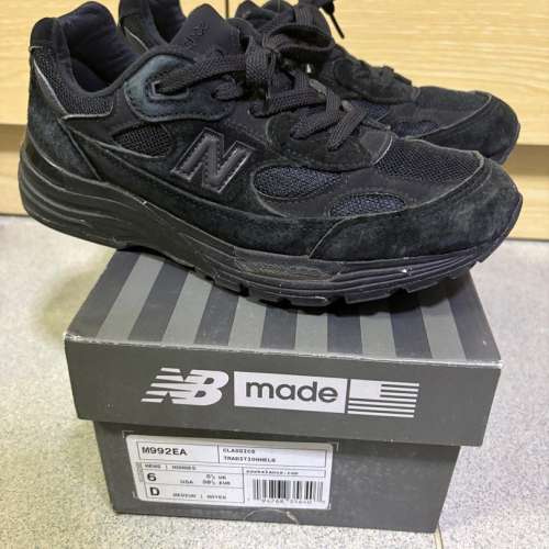 New Balance 992 黑 nb992 m992ea 992ea 黑色 全黑 black US6 38.5 made in usa 99...