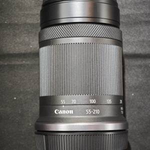 canon 55-210 IS STM 佳能 RF 55mm 210mm 55 210 99%new 冇盒冇單冇證冇罩 功能全...