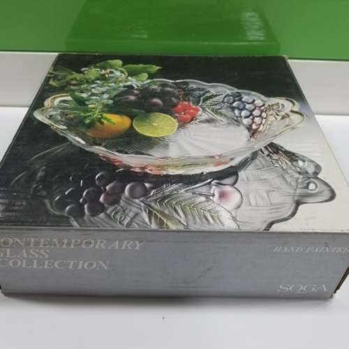 SOGA JAPAN 手繪玻璃碗 (籃子形狀)