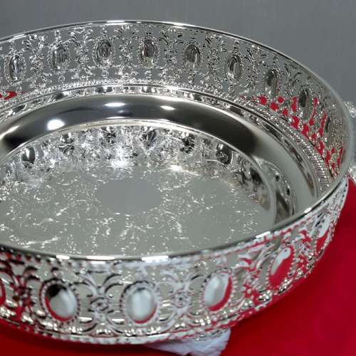 電鍍銀托盤連蓋