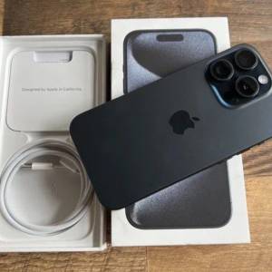 iPhone 15pro max 1TB,港行雙卡完美冇花，冇修冇拆，所有原裝，所有功能正常！全套齊...
