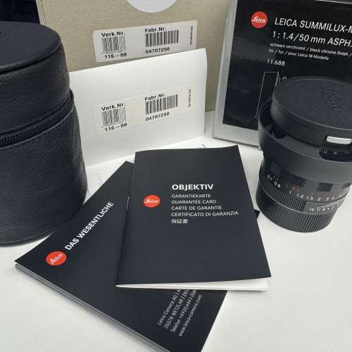 Leica Summilux-M 50mm F1.4 Black Chrome 11688