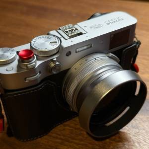 Fujifilm 行貨X100VI 銀色相機連原裝filter，原裝adaptor，原裝遮光罩hood及韓國真...