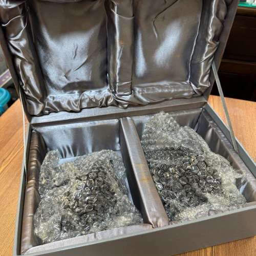 HSBC 早期滙豐銀行古銅色銅製獅子擺設一對 (實心銅製 非聚脂物料)