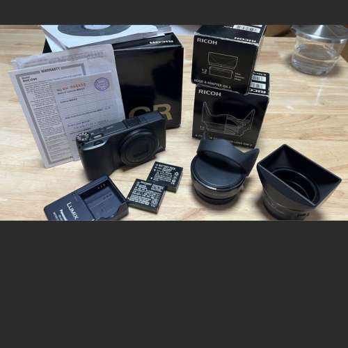 （Ricoh GR 可用）Ricoh 0.75x wide conversion lens GW-3 + Hood & Adapter GH-3