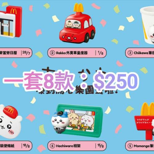 ［全新現貨］麥當勞系列-Chiikawa、Hello Kitty 50週年禮盒、麥當勞50週年限量復古...