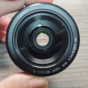 Panasonic Lumix G 20mm f1.7 二代 m43 not olympus om system