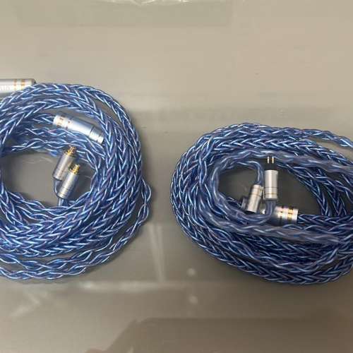 2024年高級視聽音響展場外特別產品(耳機線:北極星)雙銅夾銀設計。陣列疊式設計，8股...