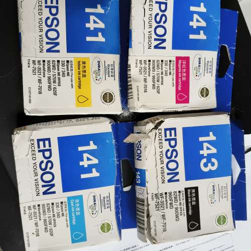 Epson 141/143 4色墨盒一套