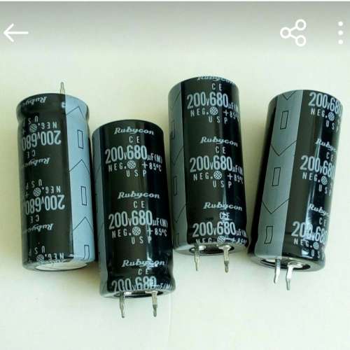 680uF200V電容,日本Rubycon.