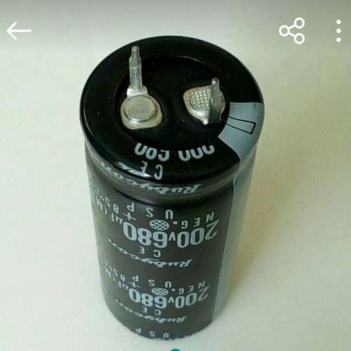 680uF200V電容,日本Rubycon.
