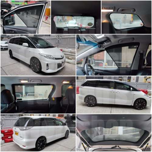 Toyota Estima Previa 全車磁石濾光窗網太陽擋