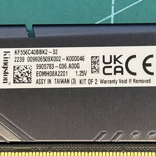 $1000 Kingston Fury Beast DDR5 5600 32GB Kit (2x16GB) (KF556C40BBK2-32)