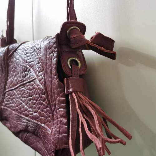 🌺割價🌺全新真皮棗紅色側孭、斜孭袋