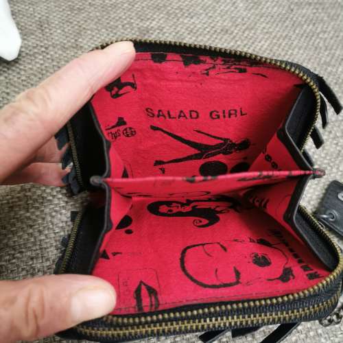 🎉減價100%全新正版Salad真皮女裝手提銀包