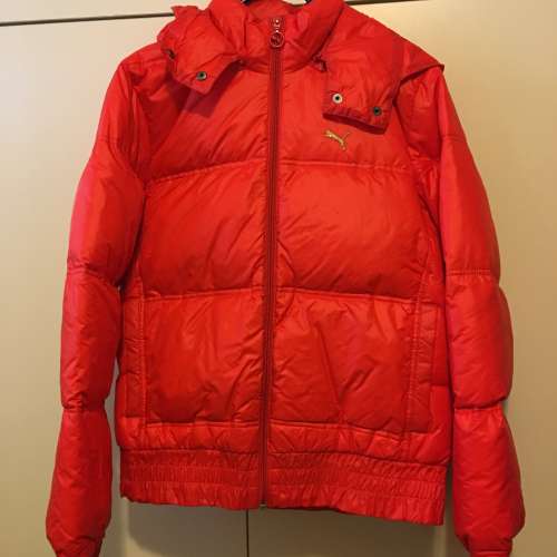 ✨包順豐98%新Puma女裝XL碼紅色羽絨短褸