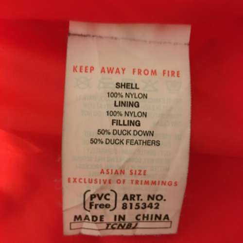 ✨包順豐98%新Puma女裝XL碼紅色羽絨短褸