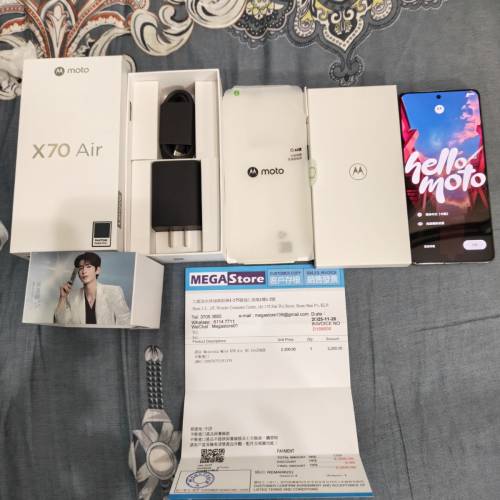 Moto X70 Air 12+256gb凌灰色，只買五天近全新