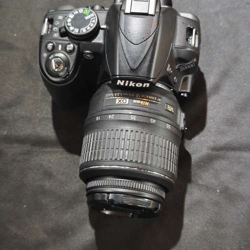 nikon D3100 + 尼康 18-55 G VR AFS AF-S 送記憶卡 送讀卡器 跟2電一充連肩帶 冇盒...