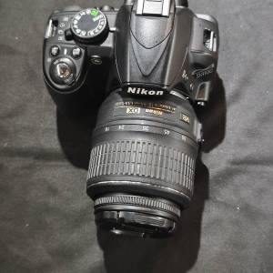 nikon D3100 + 尼康 18-55 G VR AFS AF-S 送記憶卡 送讀卡器 跟2電一充連肩帶 冇盒...